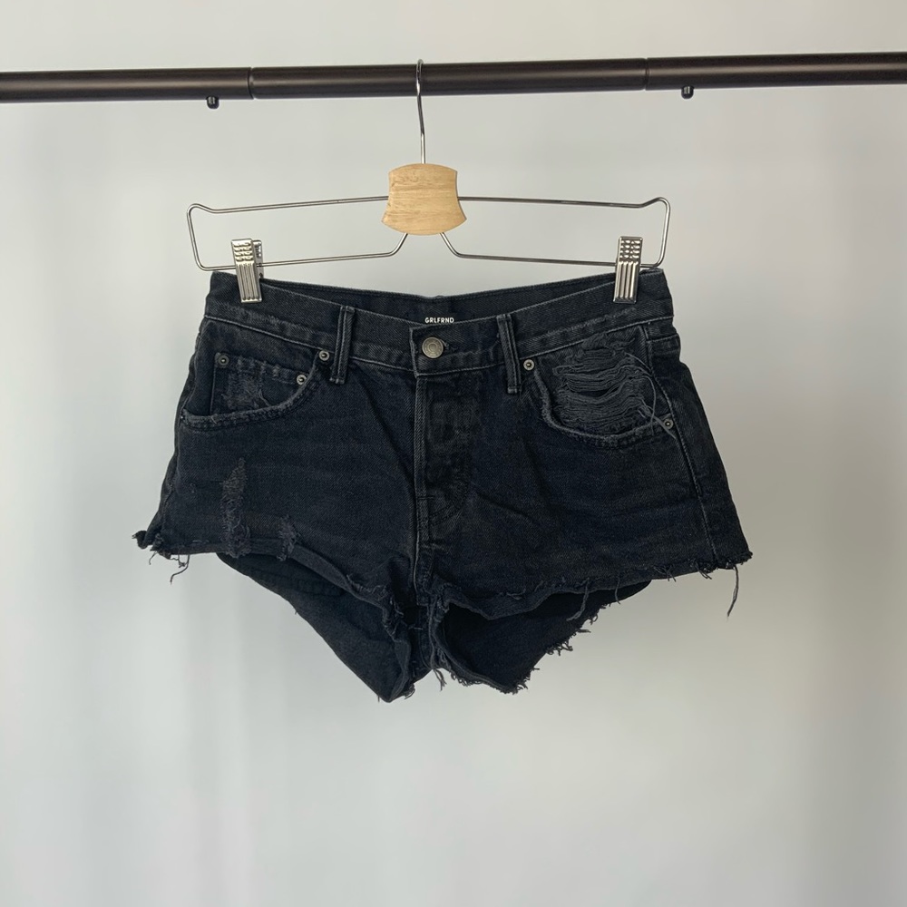 GRLFRND Helena Black Jean Shorts